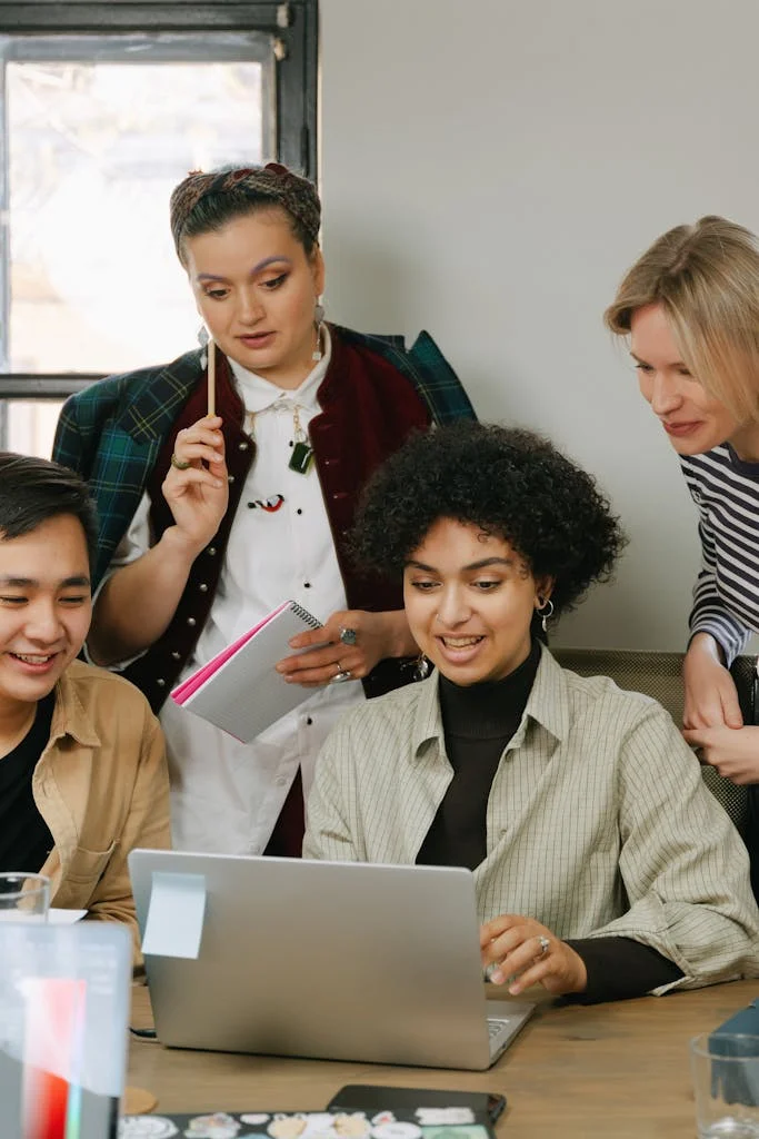 Colleagues at work Planning and Working Together in an Office