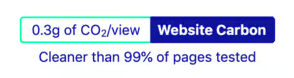 Carbon Test Result for The Digital Projects website pages
